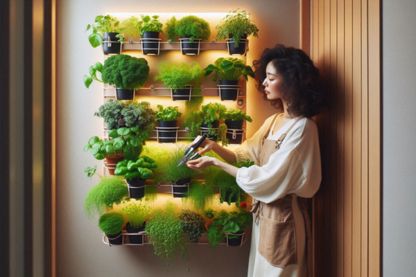 Como montar uma horta vertical automática em apartamento sem nenhuma luz natural