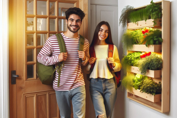 Horta vertical automática funciona durante viagens longas?