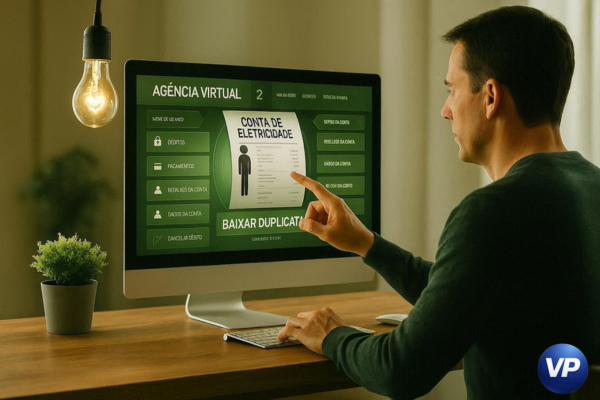 Emitindo segunda via da conta de luz pela internet em site da concessionária