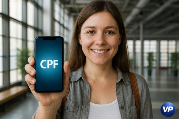 Tela de consultar CPF online no site da Receita Federal pelo celular