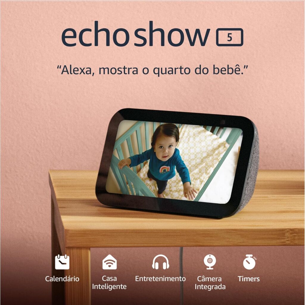 Echo Show 5 compacto e assistente Alexa