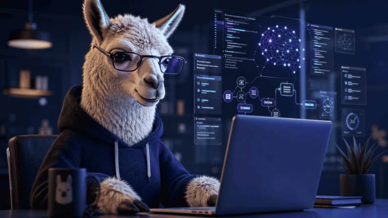 Agentes inteligentes com LLaMA IA gerando renda com inteligência artificial